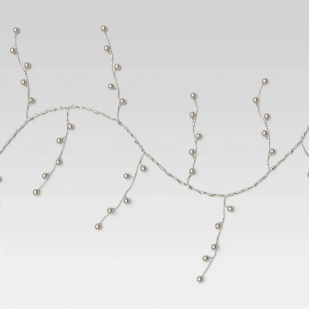 2 sets of new in box sets Christmas brass LED Fairy Light Garland Berries